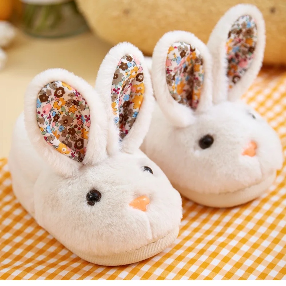 Cute rabbit boot slippers adorable kids slippers, pre schoolers slippers,unisex